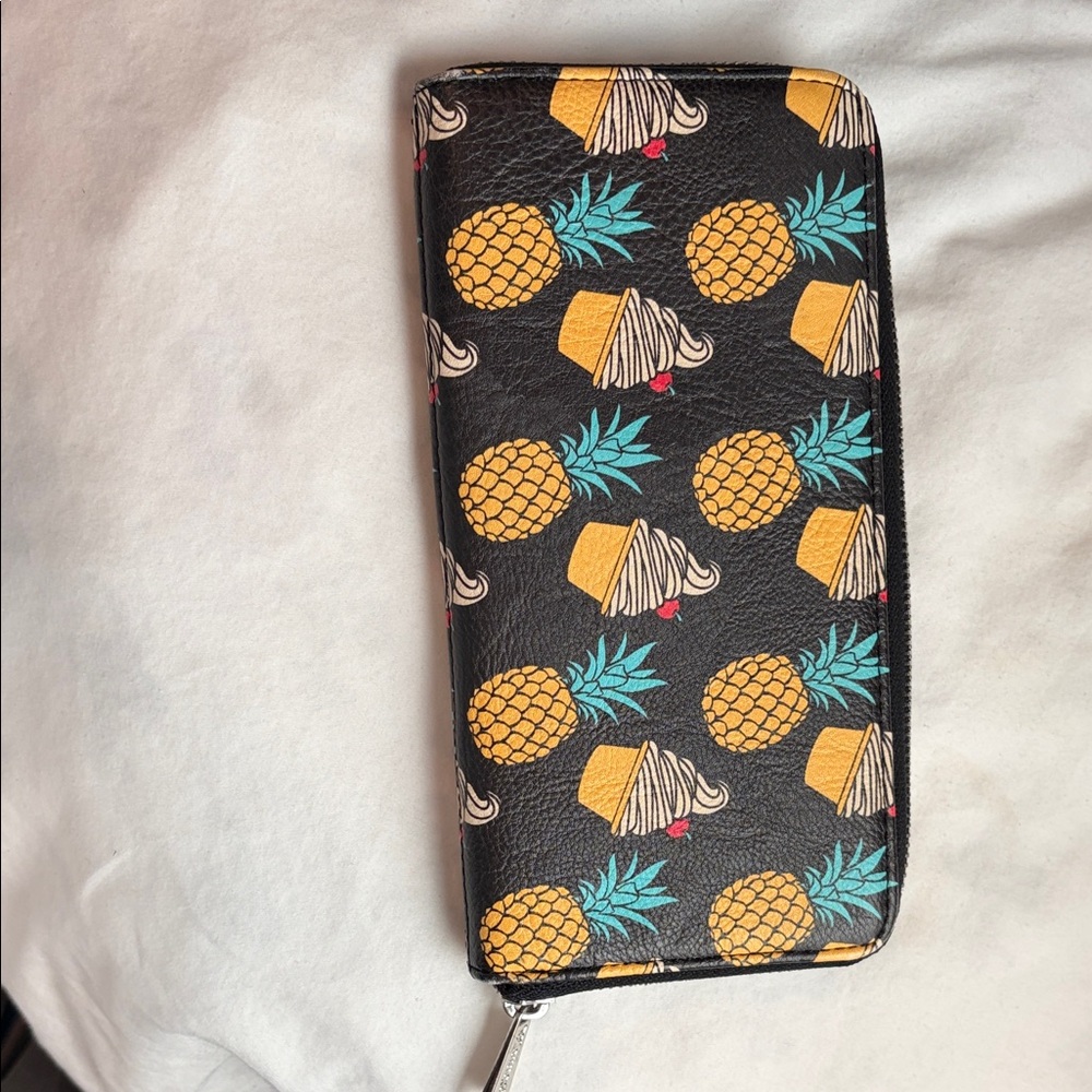Loungefly Black Wallet with Pineapple and Cupcake Design - Picture 3 of 4